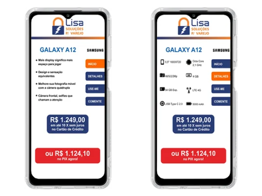 Smartphone com Precificador Digital