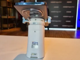 Vista inferior do Alarme instalado com dois braços